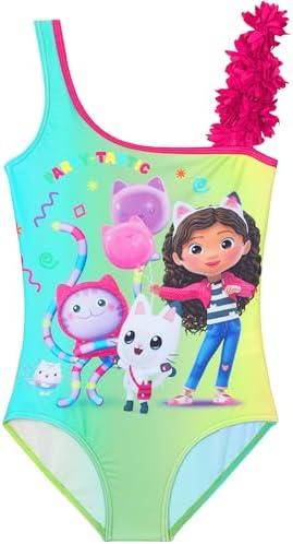 Get Trend One Piece Swimsuit for Girls Teens Kawaii Bathing Suit Cute Swim Suit Swimwear 6-7Yers