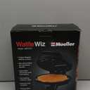 Mueller Heart 5 Waffle Maker, Waffle Iron, Adjustable Browning Control & Nonstick, Cool Touch Handle, Easy to Clean, Small Kitchen Appliances