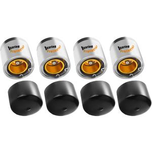 1.98" Bearing Protectors, Chrome Wheel Bearing Helper Compatible with Most 2000 or 3500 Pound Axle for Boat, RV, Snowmobile, ATV and Utility Rrailers, Prevent Bearing Failure - 4pcs
