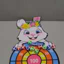 Capoda Easter Dart Board Game 28" Cute Bunny Dart Board with 12 Sticky Balls Easter Basket Stuffers for Easter Yard Indoor Outdoor Sports Games Birthday Gifts Party Favors Supplies