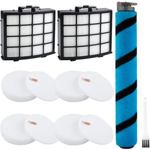 AZ2002 Filter Replacement for Shark Vertex Upright Vacuum AZ2002 AZ2000 AZ2000W Shark Vertex DuoClean PowerFin Acessories, 2 Post-Motor Filters, 4 Foam & Felt Filters, 1 Soft Brushroll (7)