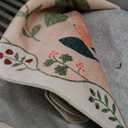 Area Rugs 9x12 Living Room: Floral Washable Rug Vintage Large Soft Boho Non-Slip Carpet Indoor Floor Stain Resistant Low Pile Carpets for Bedroom Dining Room Farmhouse Nursery Home Office Dark Beige