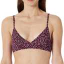 Amazon Essentials Womens Light-Support Classic Bikini Swimsuit Top (XX-Large, Brick Red Leopard)