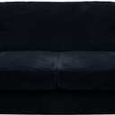 CUCRAF Cushion Sofa Cover 3 Piece Slipcovers, Soft Thick Velvet Couch Cover for Living Room, Washable High Stretch Furniture Protector with 2 Cushion Sofas Slipcover, (Large, Navy Blue)