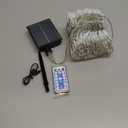 Solar String Lights Outdoor,500 LED 165FT Christmas Lights with 8 Modes and Timer, Remote Control for Holiday Patio Garden Party Decor(Warm White) (Transparent Wire)