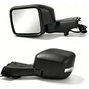 Side Mirror Assembly with Camera/Blind Spot for Ford Bronco 2020-2025, Power Adjustment/Heated/Puddle Light/Turn Signal, Left Driver Side, 11+1 Pins, N2DZ-17683, w/Temperature Sensor