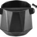 Coffee Knock Box Espresso Grounds - CAFEMASY Home Use Epsresso Accessories Unique Design Diamond Shape Mini Knock Box with Espresso Cleaning Brush