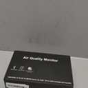 12 in 1 Air Quality Monitor Indoor, Portable CO2 Detector for CO2, Temperature (F), Humidity, VOC, PM2.5, PM1.0, PM10 & Time Display, Dual Chip & High Accuracy Air Quality Tester for Home