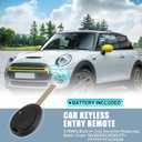 X AUTOHAUX 315MHz PCF7931AS Replacement Smart Proximity Keyless Entry Remote Key Fob for Mini Cooper 2002-2005 for Mini ZT 2001-2005 for Rover 75 1998-2005 2 Buttons