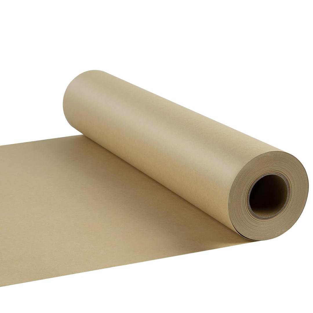 YRYM HT Brown Butcher Paper Roll for Smoker - Natural Food Grade Brown Wrapping Paper for BBQ Briskets, Smoking & Wrapping Meats, 18inch x 2100inch (176 ft) - Unbleached Unwaxed and Uncoated