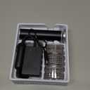 4.8IN Longer Electric Foot Callus Remover with 120pcs Sandpaper Discs, Professional Aluminum Callus Remover for Feet, Stepless Speed Control Pedicure Tools for Dead Skin (Black-pro)