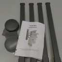 Towel Racks for Bathroom, Swivel Self-Adhesive Towel Rack Wall Mounted, 5 Bar Bathroom Towel Holder for Small Rolled Towels, Hand Towels, Black