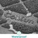 Cat Litter Mat Litter Trapping Mat, 24" x 17" Premium Durable PVC Grid Mesh with Scatter Control, Non-slip, Less Waste Cat Litter Box Mat, Soft on Kittys Paws, Urine Waterproof (Grey)