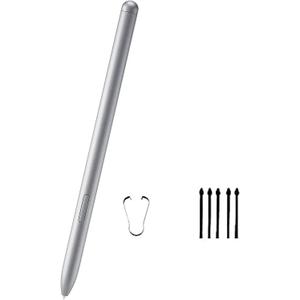 Galaxy Tab S7 S Pen Replacement Tab S7+ Stylus Pen for Samsung Galaxy Tab S7,Tab S7+, Tab S7 FE, Galaxy Tab S7 Pen WithoutBluetooth+Tips/Nibs (Mystic Silver)