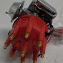 A-Team Performance R2R Complete Distributor - Ready 2 Run for Chevy SBC BBC 283-454 Series - Automotive Replacement Ignition Parts Two-Wire Installation with Red Cap