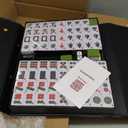Mahjong Tile Set, 146pcs Chinese Mahjong Set Quality Mah Jong Tiles with Exquisite Storage Box Easy to Carry, Instructions Include Mah Jongg Sets for Family & Friends Gatherings (Home)