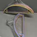 MOPALL Clothes Hangers 28 Pack, Non Slip PVC Coating Metal Sweater Hanger No Shoulder Bump, 16.5 inch Wide Heavy Duty Durable Adult Coat Hanging for Closet, Suit, Dress, Jacket, Pant, Shirt