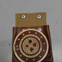House of Cribbage - 2 Track 60 Points - Round Shape Pocket Size Wooden Travel Cribbage Board - Size 4 Inch (Maple Wood/Bloodwood)