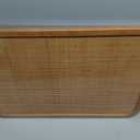 20" x 30" Bulletin Board, Round-Edged Rectangle Cork BoardWooden Frame with Boho Style Rattan Wall Organizer, 5075Teng