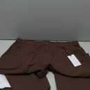 Veboon Mens Proflex Pants Size 36x30 Cotton Flex Polo Slim Fit Brown Formal