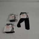 No nonsense womens Yoga Waistband Smooth Seamless Tights (Small-Medium, Black - 3 Pair Pack)