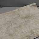 RUGSREAL 2x6 Runner Rug Washable Kitchen Runner Rug Modern Abstract Runner Mat for Hallway Contemporary Solid Rug Non-Slip Foldable Aesthetic Accent Floor Carpet for Living Room Bedroom, Beige