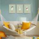 3 Piece Funny Nursery Framed Wall Art Silly Goose Picture Wall Decor