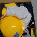 Toddler Dress Up Clothes, Kids Role Play Costumes 4 In 1 Set-Police Doctor Fireman Engineer for Kids Boys and Girls 3-8, Career Dress Up Pretend Play Toys, Birthday Halloween Christmas Gifts