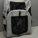 Extra Large Cat Carrier Soft Sided, Portable Small Dog Carrier for 2 Cats, 24"x16.5"x16" Car Travel Folding Comfortable Design with Litter Box and Bowls, Grey-2+ Litter Box+ Bowl*2