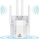 2021 WiFi Extender - Wireless Signal Repeater Booster up to 3000 sq.ft - 1200Mbps Wall-Through Strong WiFi-Dual Band 2.4G and 5G - 4 Antennas 360° Full Coverage-1…