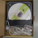 CD Player Portable with Dual Stereo Speakers, Rechargeable Portable CD Player with Bluetooth for Home with Headphones, Support CD/AUX/USB,Black