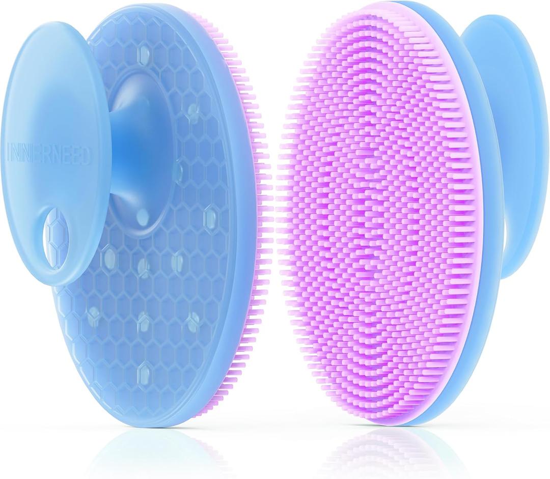 INNERNEED Magnetic Silicone Facial Cleansing Brush Deep Pore Cleanser with Magnetic Therapy for Skin Circulation & Radiance Soft, Hygienic, Durable Face Scrubber for All Skin Types Purple