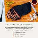 The Boardsmith Maple End Grain Cutting Board - Premium End Grain Butcher Block Wood Cutting Board for Kitchen - Food-Safe, Non-Slip, Sustainably Sourced Maple Wood (Large)