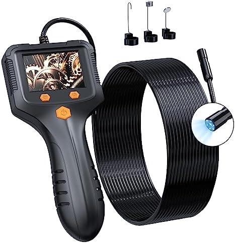 Daxiongmao Borescope, Endoscope Camera with Light, IP67 Waterproof Endoscope, 1080 HD Inspection Endoscope, Snake Camera with 50FT Semi-Rigid Cord, Gadgets for Men(2.4")
