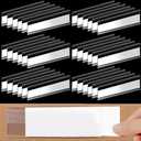 72 Pieces Clear Plastic Adhesive Shelf Tag & Price Label Holders for Supermarket, School, Library, Mailbox & Storage Bins(3 x 1 Inch)