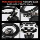YONZEE Magnetic Phone Mount Compatible with 2025-2026 Model Y Juniper and 2024-2026 Tesla Model 3 Highland, Dashboard Ball Joint Base, Strong Magnetic Ring, 360 Rotation