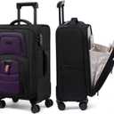 LOVEVOOK Carry On Luggage 22x14x9 - Airline Approved Spinner Suitcase, Medium-22inch
