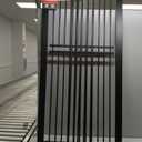 No Pawblems 55" Extra Tall Pet Gate for Cat/Dog, 29-40" Wide Auto Close Tall Dog Gate for Doorways/Hallways, 1.37" Ultra Narrow Spacing, NO Drilling Pressure Mounted, Black