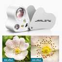 JARLINK 30X 60X Illuminated Jewelers Loupe Magnifier, Foldable Jewelry Magnifier with Bright LED Light for Gems, Jewelry, Coins, Stamps, etc