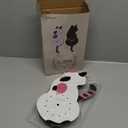 Ukey Wall Clock Creative DIY Cat Acrylic Wall Clock with Swing Tail Pendulum for Living Room Bedroom Kitchen Home Dcor - Battery Not Included (42CM x 18CM) White