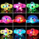24 Pack Light Up Fidget Spinner Bracelet, Party Favors for Kids 4-8 8-12, Glow in the Dark Halloween Goodie Bags Stuffers for Kids, Treasure Box Toys Classroom Prizes, Stocking Stuffers Birthday Gift