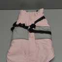 AOFITEE Dog Coat Warm Dog Winter Coat, Waterproof Dogs Jacket with Harness, Dogs Snow Jacket Snowsuit with Zipper & Furry Collar, Reflective Windproof Pet Sweater for Cold Weather, French Bulldog, L (Pink)