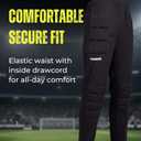 Reusch Alex Soccer Goalkeeper Pants with Protection Pads, Padded Goalie Pants for High Impact Sports, Mens, Black, Extra Large US