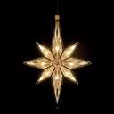 Mudder 10.8 Inch Christmas Window Star Lights Large Hanging Bethlehem Star Tree Topper Decoration Christmas LED Window Lights Silhouette Decoration (Warm White,1 Piece)