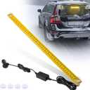 12Inch Mini Emergency Strobe Lights, Amber 44 LED Warning Flashing Safety Dash Front/Rear Windshield Lights for Construction Vehicles Trucks
