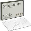 Quick Dry Shower Stone Bath Mat, Super Absorbent & Non-Slip 24 x 16 Inch Diatomaceous Earth Mat, Durable & Easy to Clean Diatomite Bath Mat for Bathroom Floor/Kitchen (Alpine Frost), 23.5" x 15.5"