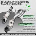 Catalytic Converter Compatible with 2012 2013 2014 2015 2016 2017 Jeep Wrangler 3.6L, 2018 Jeep Wrangler JK/JL 3.6L, Direct-fit (EPA Compliant)