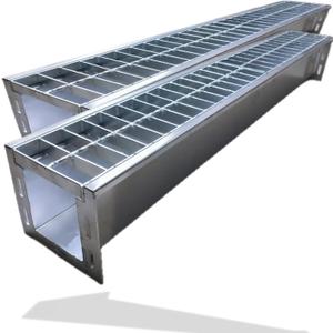 304 Stainless Steel Channel Drain with Galvanized Steel Grate 39.4x5.9x5.5 in, B Class Drain Kit for 3 Pipe, Heavy Duty Durable Trench Drain System for Outdoor, Driveway, Yard 304 Stainless Steel Channel Drain with Galvanized Steel Grate 39.4x5.9x5.5 in, B Class Drain Kit for 3 Pipe, Heavy Duty Durable Trench Drain System for Outdoor, Driveway, Yard