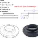 Coil Spring Insulators, Coil Spring Isolators Compatible with 1984-2001 Cherokee XJ, 93-98 Grand Cherokee ZJ, 97-06 Wrangler TJ, 86-92 Comanche MJ, 84-90 Wagoneer (Stock Height)