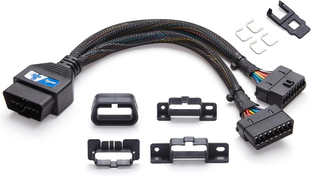 OBD2 Splitter for Ford and for GM, bbfly-B54 OBDII Splitter 2 Way Extension Cable 1FT/30CM (B54 for Ford and for GM)